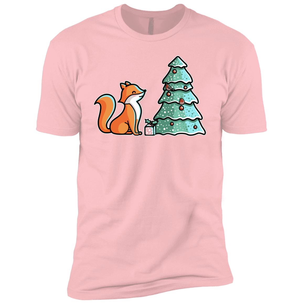 T-Shirts Light Pink / YXS Kawaii Cute Christmas Fox Boys Premium T-Shirt