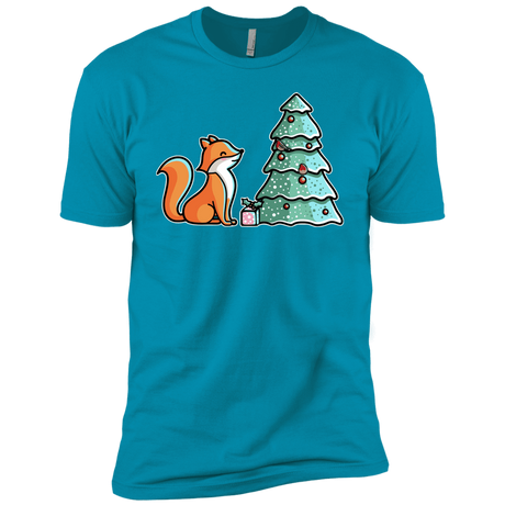 T-Shirts Turquoise / YXS Kawaii Cute Christmas Fox Boys Premium T-Shirt