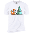 T-Shirts White / YXS Kawaii Cute Christmas Fox Boys Premium T-Shirt