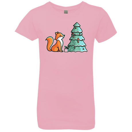 T-Shirts Light Pink / YXS Kawaii Cute Christmas Fox Girls Premium T-Shirt