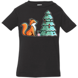 T-Shirts Black / 6 Months Kawaii Cute Christmas Fox Infant Premium T-Shirt