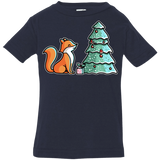 T-Shirts Navy / 6 Months Kawaii Cute Christmas Fox Infant Premium T-Shirt