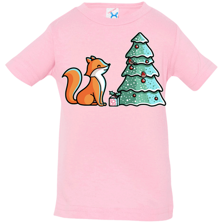 T-Shirts Pink / 6 Months Kawaii Cute Christmas Fox Infant Premium T-Shirt