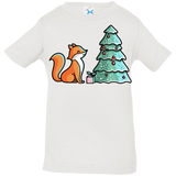 T-Shirts White / 6 Months Kawaii Cute Christmas Fox Infant Premium T-Shirt