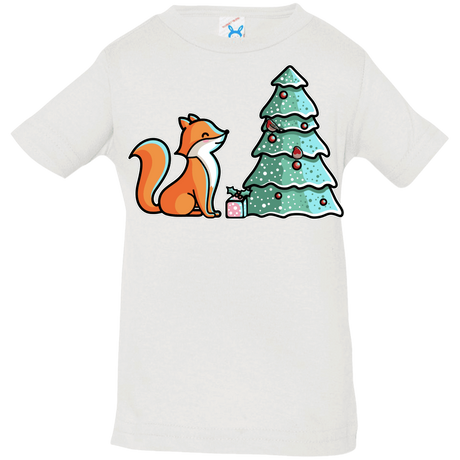T-Shirts White / 6 Months Kawaii Cute Christmas Fox Infant Premium T-Shirt
