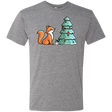 T-Shirts Premium Heather / S Kawaii Cute Christmas Fox Men's Triblend T-Shirt
