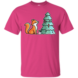 T-Shirts Heliconia / S Kawaii Cute Christmas Fox T-Shirt