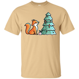 T-Shirts Vegas Gold / S Kawaii Cute Christmas Fox T-Shirt