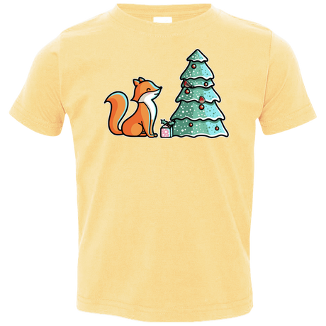 T-Shirts Butter / 2T Kawaii Cute Christmas Fox Toddler Premium T-Shirt