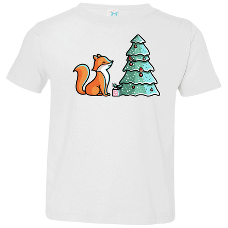 T-Shirts White / 2T Kawaii Cute Christmas Fox Toddler Premium T-Shirt