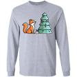 T-Shirts Sport Grey / YS Kawaii Cute Christmas Fox Youth Long Sleeve T-Shirt