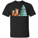 T-Shirts Black / YXS Kawaii Cute Christmas Fox Youth T-Shirt
