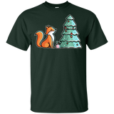 T-Shirts Forest / YXS Kawaii Cute Christmas Fox Youth T-Shirt