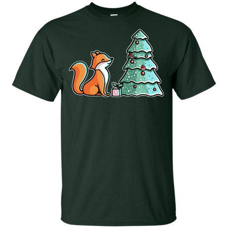 T-Shirts Forest / YXS Kawaii Cute Christmas Fox Youth T-Shirt
