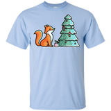 T-Shirts Light Blue / YXS Kawaii Cute Christmas Fox Youth T-Shirt