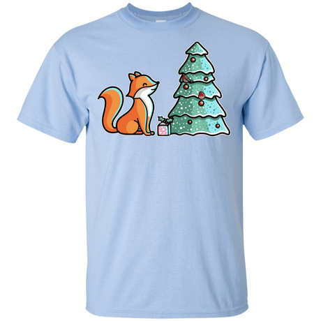 T-Shirts Light Blue / YXS Kawaii Cute Christmas Fox Youth T-Shirt