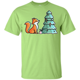 T-Shirts Mint Green / YXS Kawaii Cute Christmas Fox Youth T-Shirt