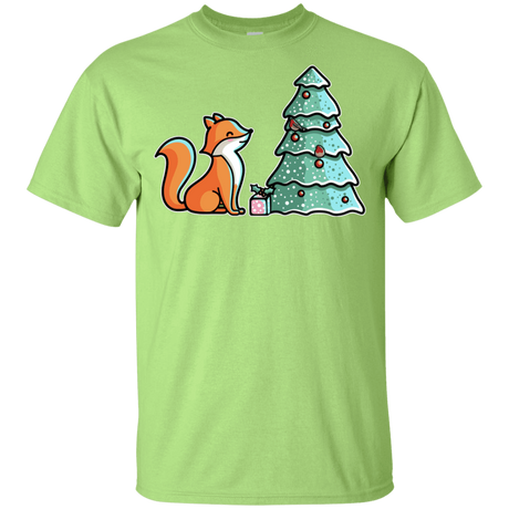 T-Shirts Mint Green / YXS Kawaii Cute Christmas Fox Youth T-Shirt