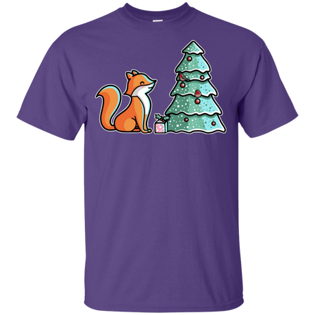 T-Shirts Purple / YXS Kawaii Cute Christmas Fox Youth T-Shirt