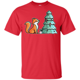 T-Shirts Red / YXS Kawaii Cute Christmas Fox Youth T-Shirt