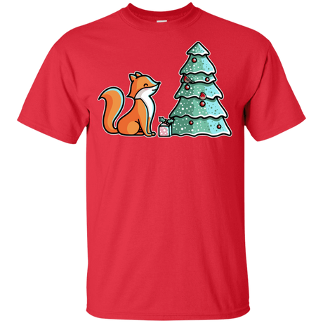 T-Shirts Red / YXS Kawaii Cute Christmas Fox Youth T-Shirt