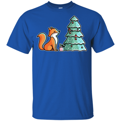 T-Shirts Royal / YXS Kawaii Cute Christmas Fox Youth T-Shirt