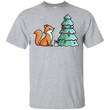 T-Shirts Sport Grey / YXS Kawaii Cute Christmas Fox Youth T-Shirt