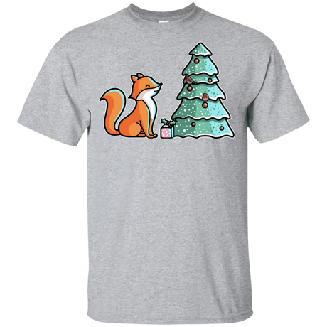 T-Shirts Sport Grey / YXS Kawaii Cute Christmas Fox Youth T-Shirt