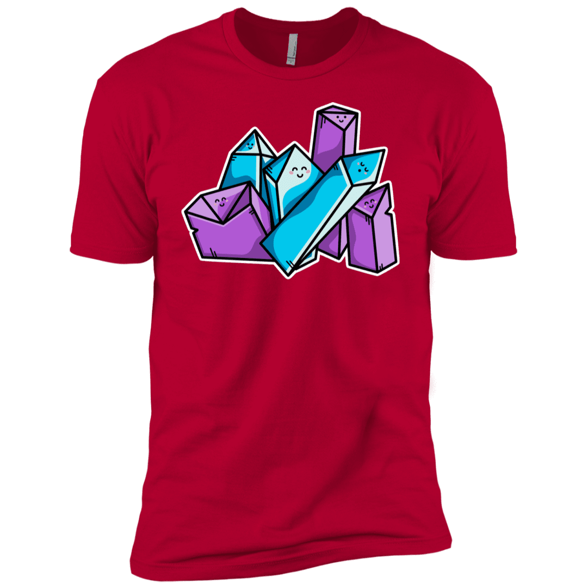 T-Shirts Red / YXS Kawaii Cute Crystals Boys Premium T-Shirt