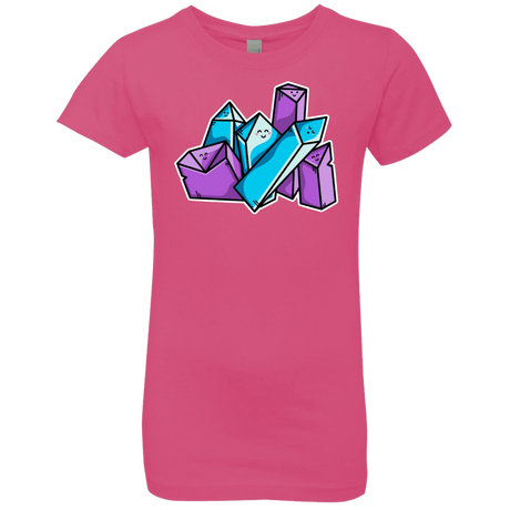 T-Shirts Hot Pink / YXS Kawaii Cute Crystals Girls Premium T-Shirt