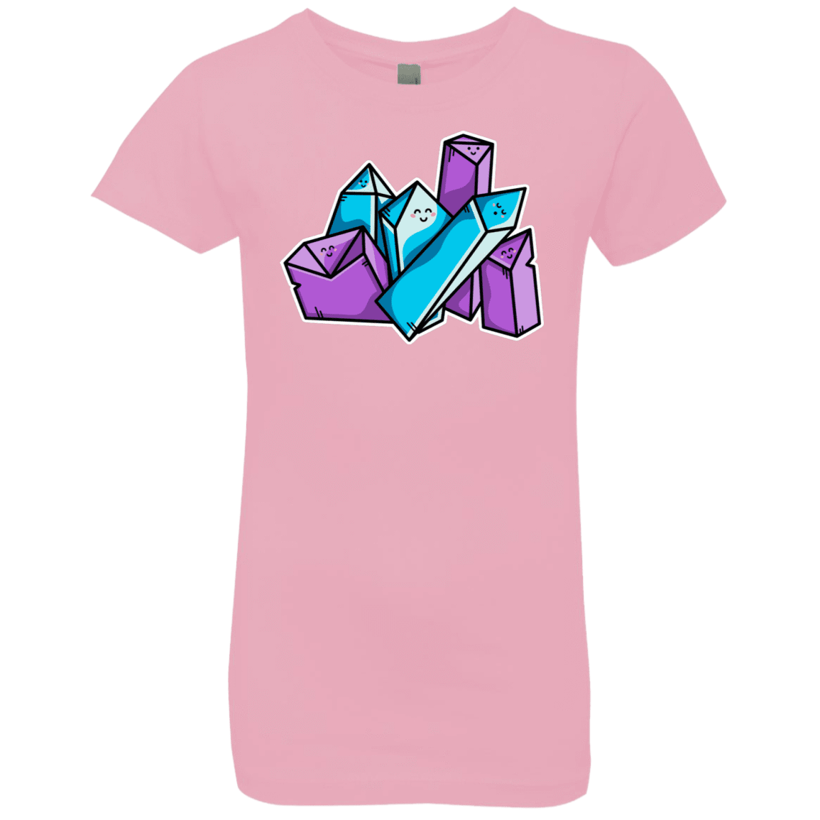 T-Shirts Light Pink / YXS Kawaii Cute Crystals Girls Premium T-Shirt