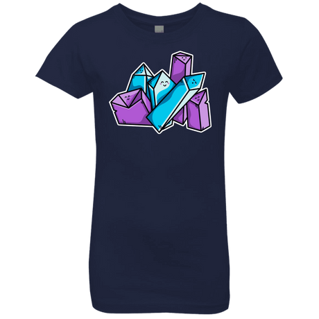 T-Shirts Midnight Navy / YXS Kawaii Cute Crystals Girls Premium T-Shirt