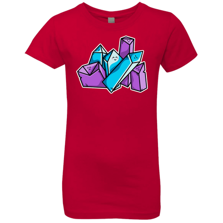 T-Shirts Red / YXS Kawaii Cute Crystals Girls Premium T-Shirt