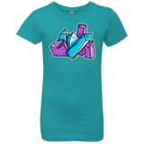 T-Shirts Tahiti Blue / YXS Kawaii Cute Crystals Girls Premium T-Shirt