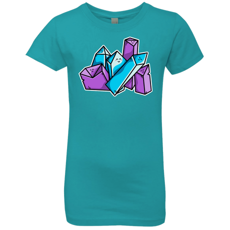 T-Shirts Tahiti Blue / YXS Kawaii Cute Crystals Girls Premium T-Shirt