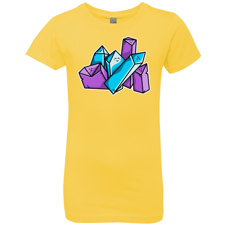 T-Shirts Vibrant Yellow / YXS Kawaii Cute Crystals Girls Premium T-Shirt