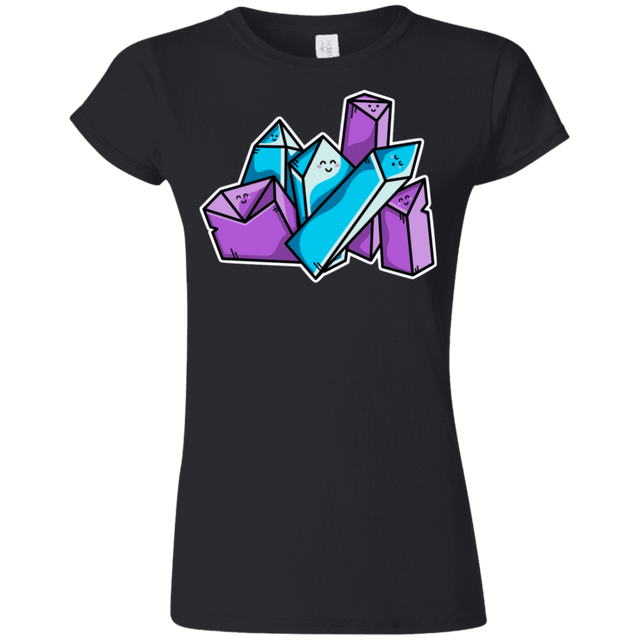 T-Shirts Black / S Kawaii Cute Crystals Junior Slimmer-Fit T-Shirt