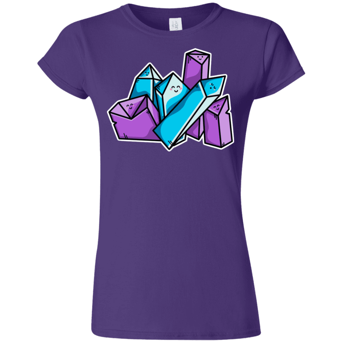 T-Shirts Purple / S Kawaii Cute Crystals Junior Slimmer-Fit T-Shirt