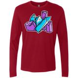 T-Shirts Cardinal / S Kawaii Cute Crystals Men's Premium Long Sleeve