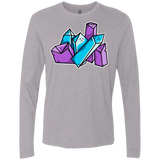 T-Shirts Heather Grey / S Kawaii Cute Crystals Men's Premium Long Sleeve