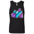 T-Shirts Black / S Kawaii Cute Crystals Men's Premium Tank Top