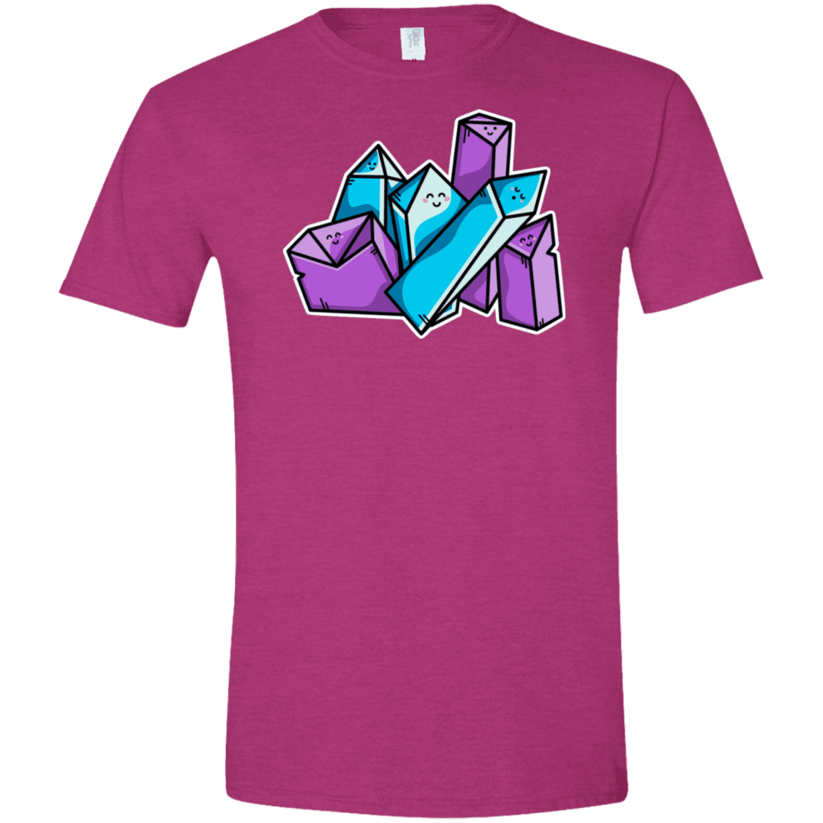 T-Shirts Antique Heliconia / S Kawaii Cute Crystals Men's Semi-Fitted Softstyle