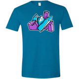 T-Shirts Antique Sapphire / S Kawaii Cute Crystals Men's Semi-Fitted Softstyle