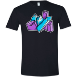 T-Shirts Black / X-Small Kawaii Cute Crystals Men's Semi-Fitted Softstyle