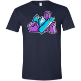 T-Shirts Navy / X-Small Kawaii Cute Crystals Men's Semi-Fitted Softstyle