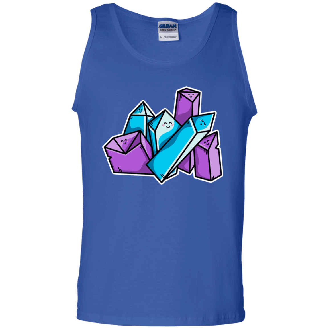 T-Shirts Royal / S Kawaii Cute Crystals Men's Tank Top