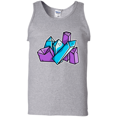 T-Shirts Sport Grey / S Kawaii Cute Crystals Men's Tank Top