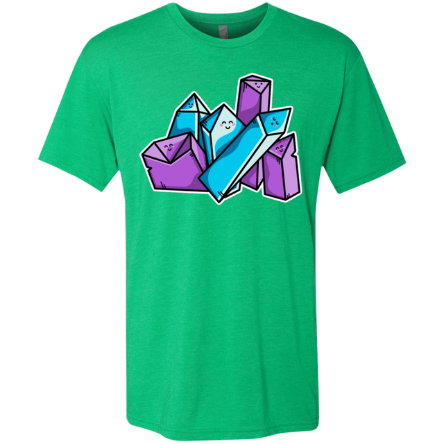 T-Shirts Envy / S Kawaii Cute Crystals Men's Triblend T-Shirt