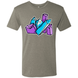 T-Shirts Venetian Grey / S Kawaii Cute Crystals Men's Triblend T-Shirt