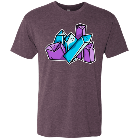 T-Shirts Vintage Purple / S Kawaii Cute Crystals Men's Triblend T-Shirt